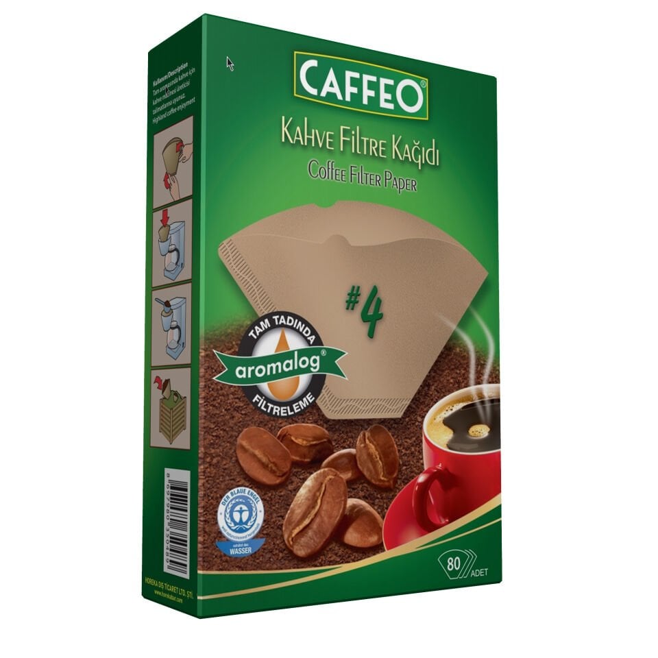 Caffeo 1x4/80 Kahve Filtre Kağıdı (80 Adet)