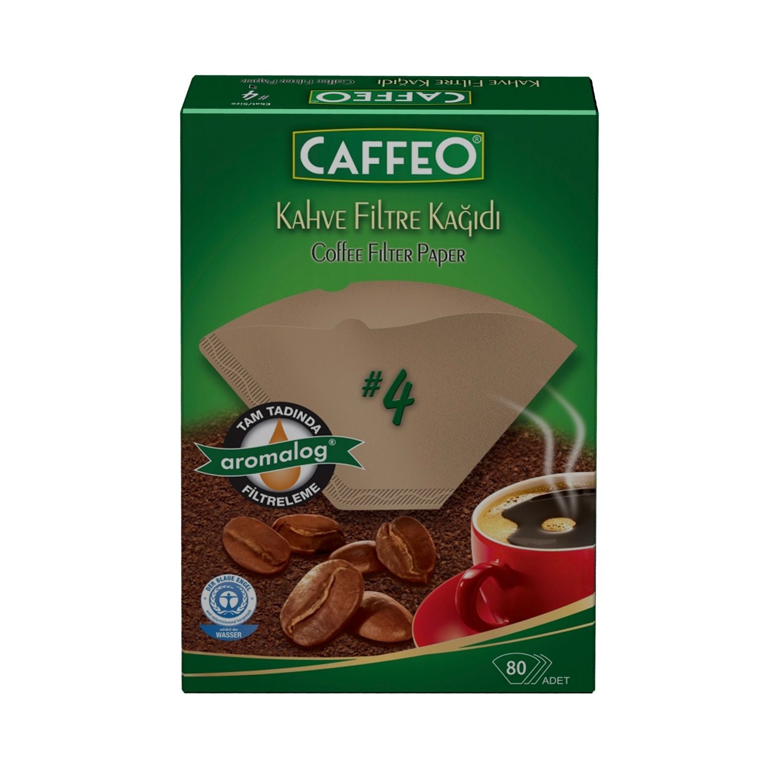 Caffeo 1x4/80 Kahve Filtre Kağıdı (80 Adet)