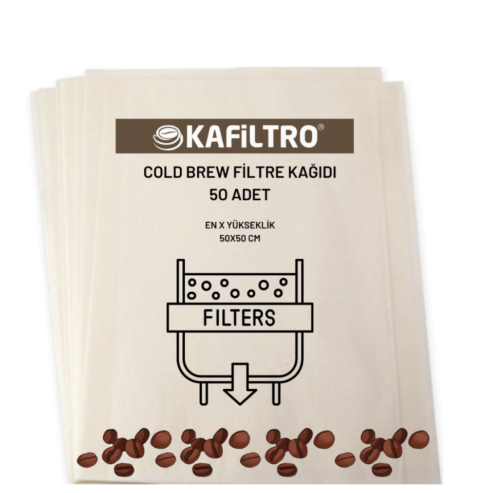 Kafiltro Cold Brew Filtre Kâğıdı 50 Adet - Soguk Demleme