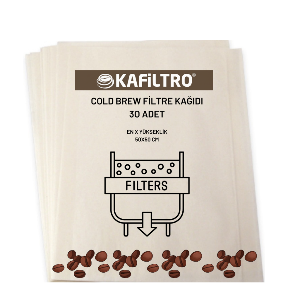 Kafiltro Cold Brew Filtre Kâğıdı 30 Adet - Soguk Demleme (30 Adet)