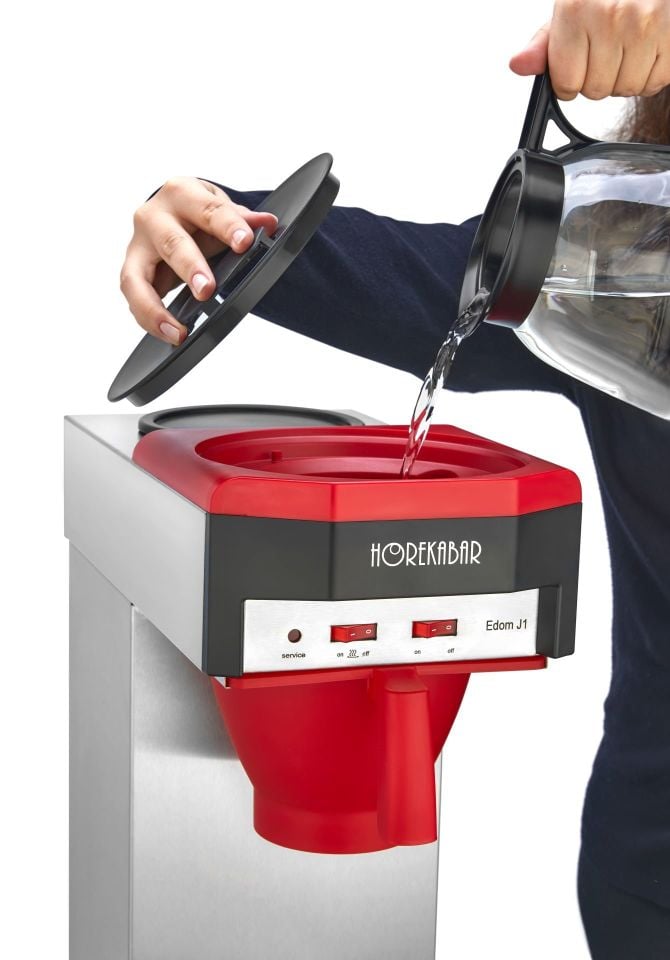 HOREKABAR EDOM J1 FİLTRE KAHVE MAKİNESİ ( FULL SİYAH)