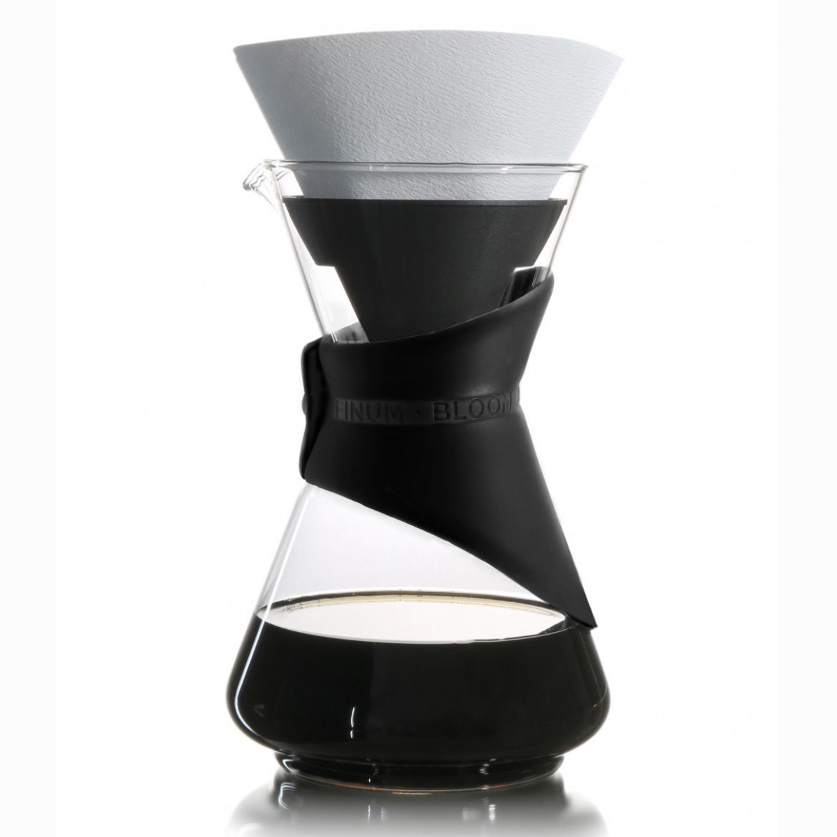 Finum Bloom and Flow Pour Over Chemex Kahve Demleme Ekipmanı (Siyah)