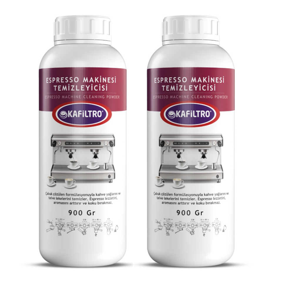 Kafiltro Espresso Makine Toz Temizleyici 900 Gr. (2 Adet)