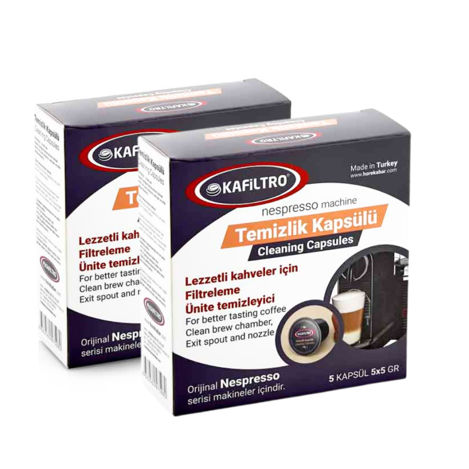Kafiltro Nespresso Uyumlu Kapsül Temizleyici (5 Adet) 2'li Paket