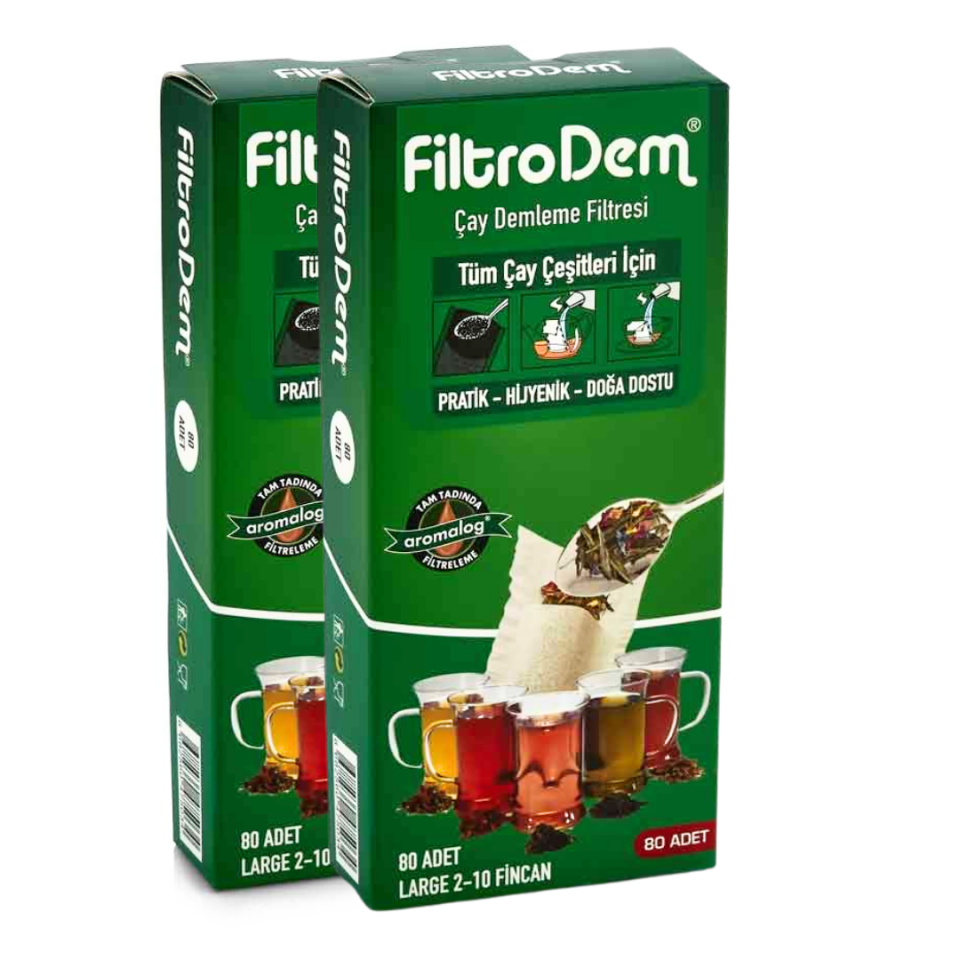 FiltroDem Çay Demleme Filtresi L (2-10 Fincan) - 2 Adet