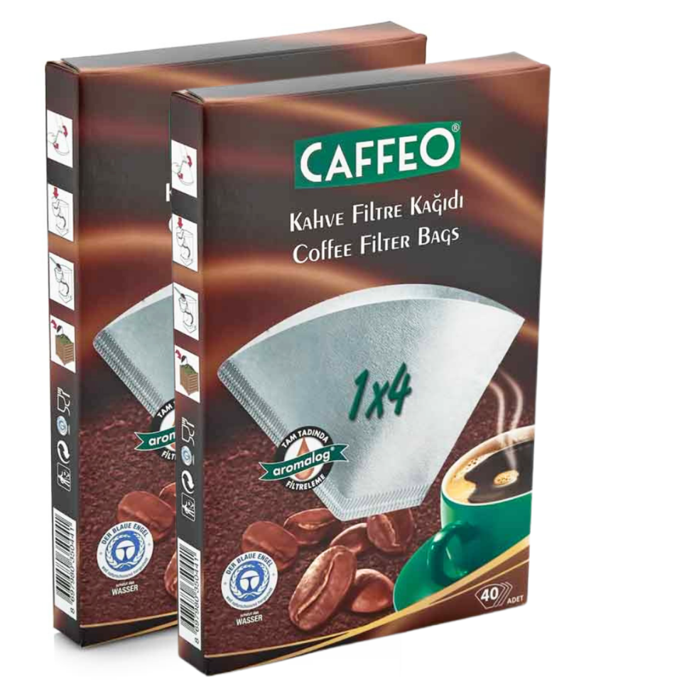 Caffeo 1x4/40 Beyaz Kahve Filtre Kağıdı - 18 Adet
