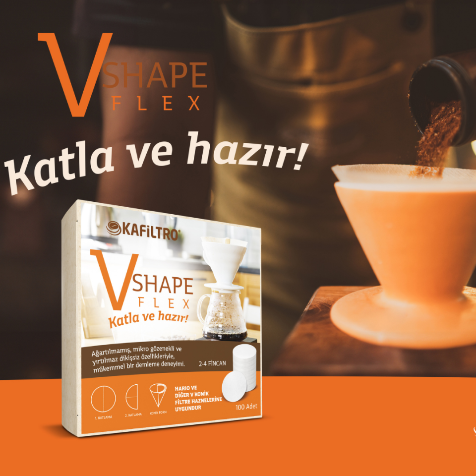 Kafiltro V02 Hario Uyumlu Kahve Filtresi (100 adet)