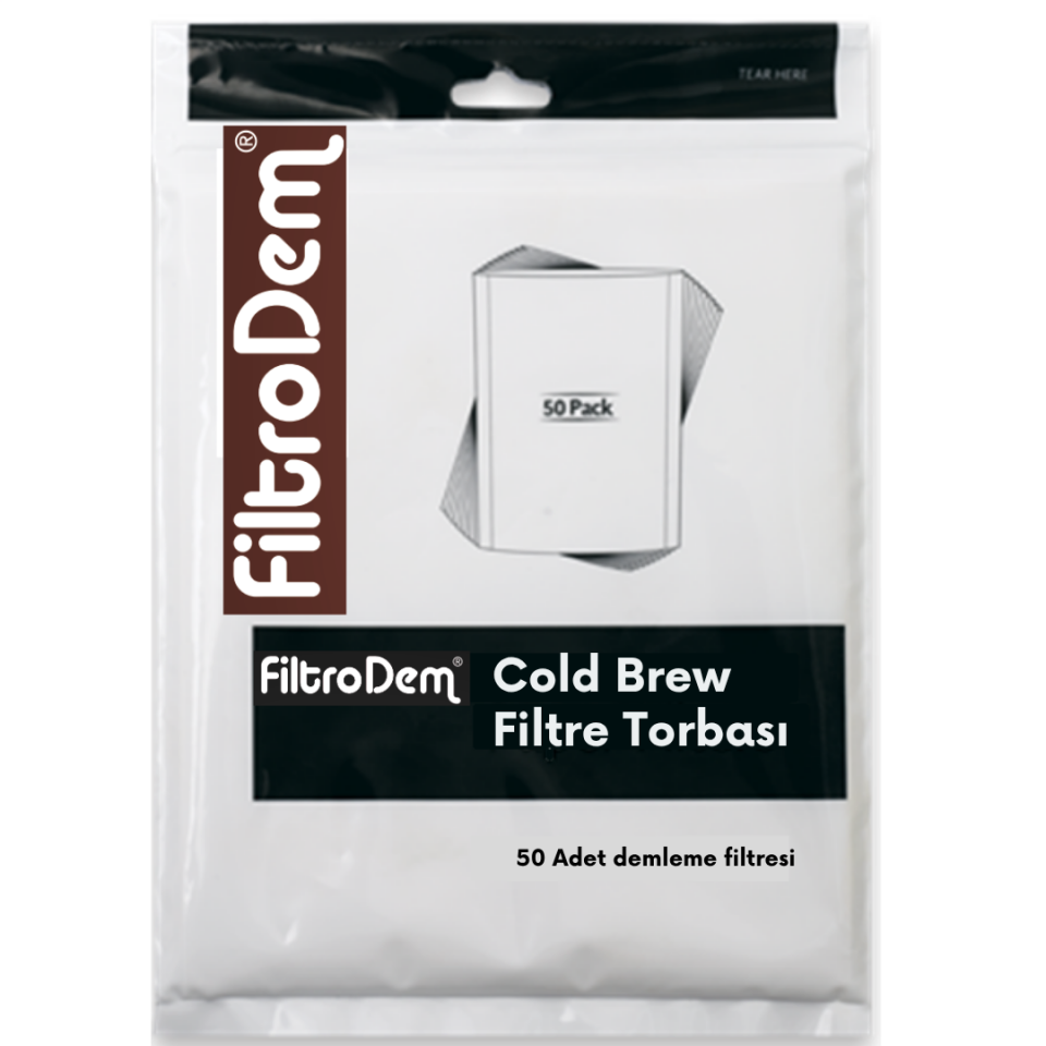 ColdBrew Kahve Demleme Filtre Torbası 9x20 cm (1 Lt Cold Brew Kahve Filtresi)