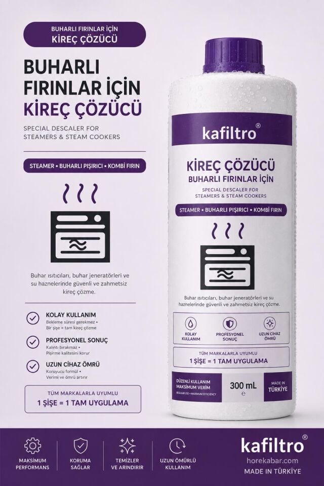 Buharlı Fırın ve Steamer Kireç Çözücü (300 ml)
