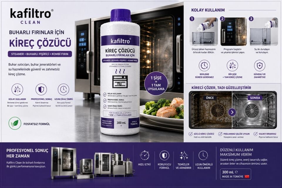 Buharlı Fırın ve Steamer Kireç Çözücü (300 ml)
